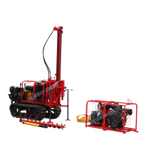 HW brand Newest useful mining drilling rig with air compressor for mountain area